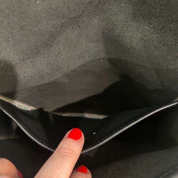 Vintage Coach Companion Compact Black Leather Flap Twist Lock Crossbody 1980s - Picture 14 of 16